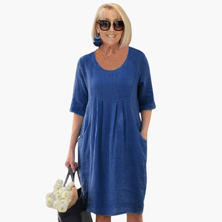 Morgan & Brooke | Pocketed Relaxed-Fit Jersey Tunic Dress