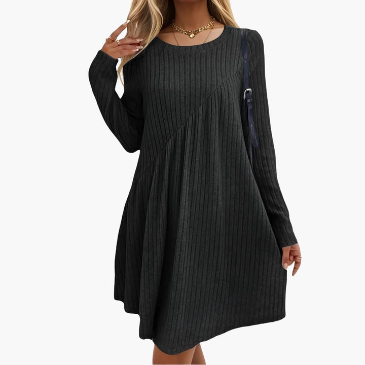 Morgan & Brooke | Ivory Wrap Silk-Blend Dress