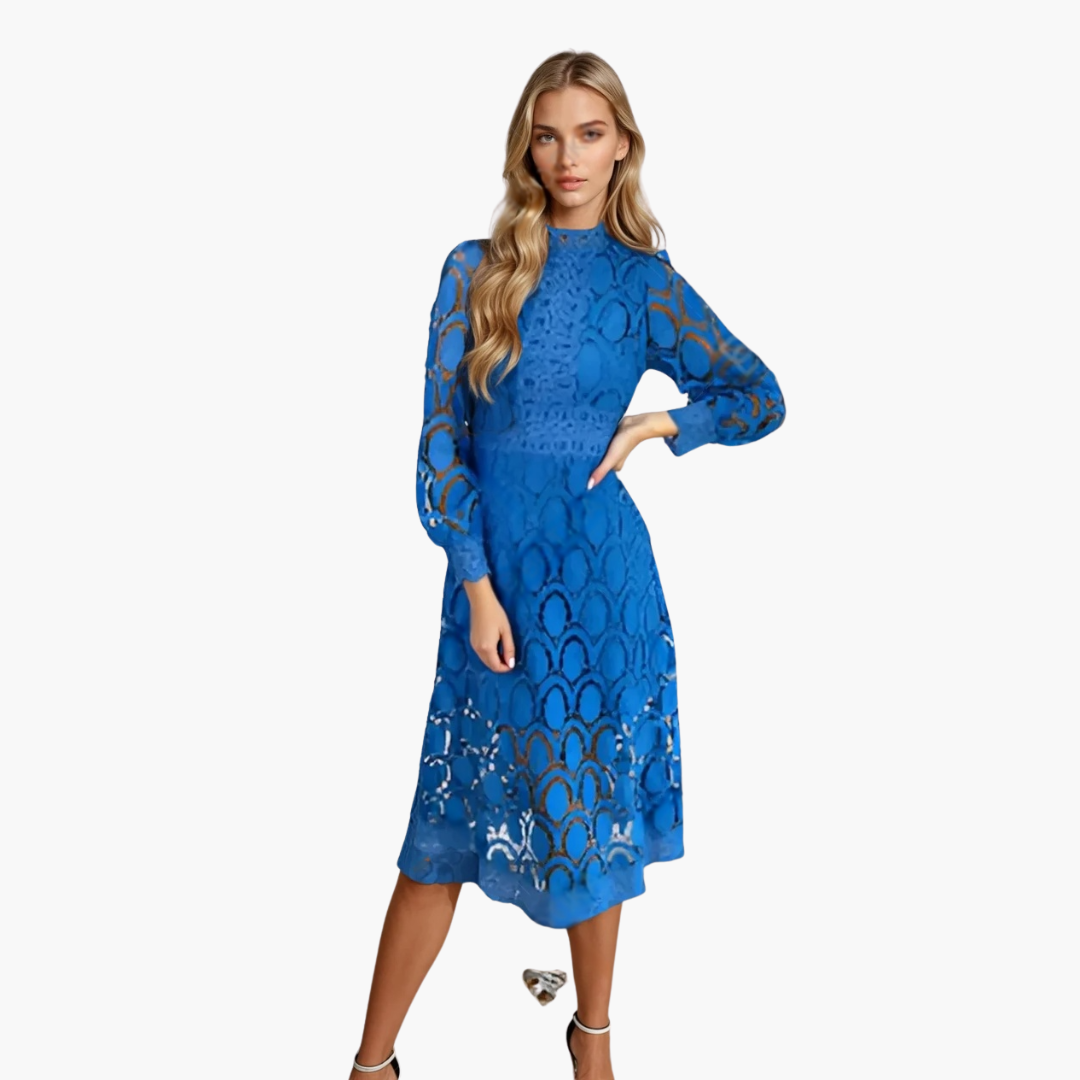 Morgan & Brooke | Multicolor Longline Patchwork Cotton-Blend Dress