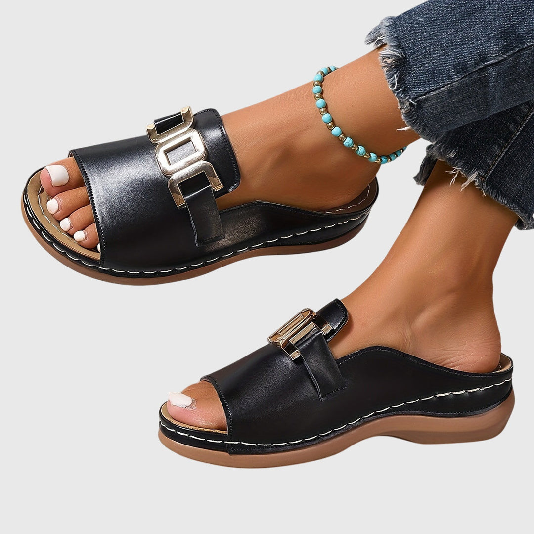 Morgan and Brooke | Comfy Buckle Sandals