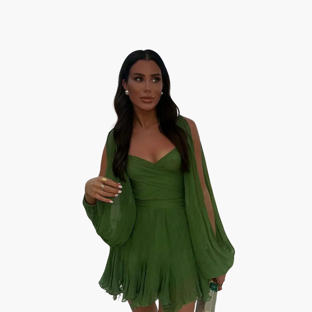 Morgan & Brooke | Balloon-Sleeve Mini Dress