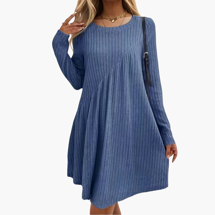 Morgan & Brooke | Ivory Wrap Silk-Blend Dress