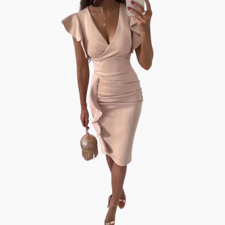 Morgan & Brooke | Black Bodycon Stretch Jersey Dress