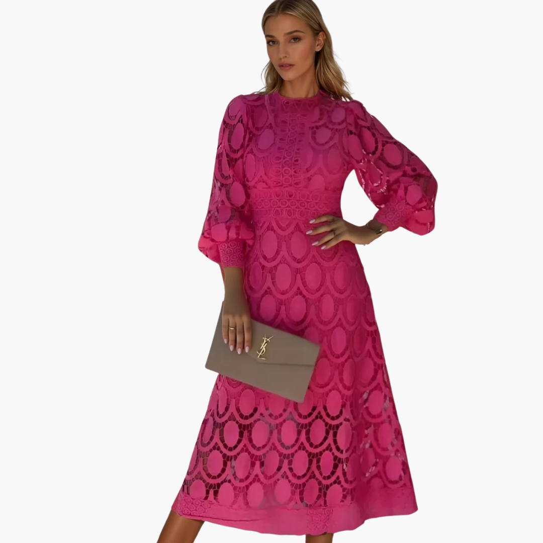 Morgan & Brooke | Multicolor Longline Patchwork Cotton-Blend Dress
