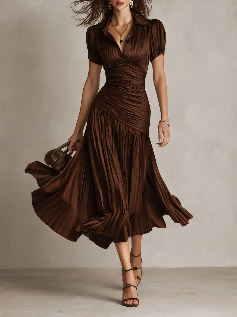 Morgan & Brooke | Satin Bodycon Evening Dress