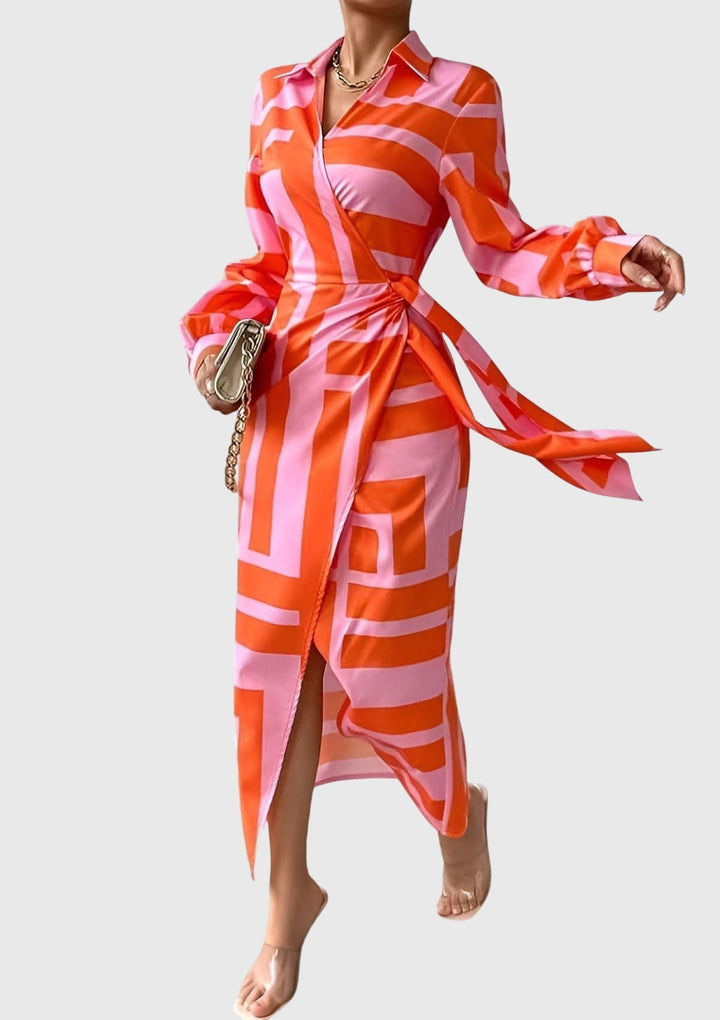 Morgan and Brooke | Everly™ | Wrap Dress with Print