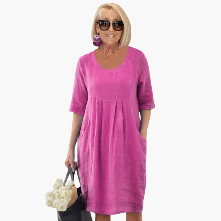 Morgan & Brooke | Pocketed Relaxed-Fit Jersey Tunic Dress