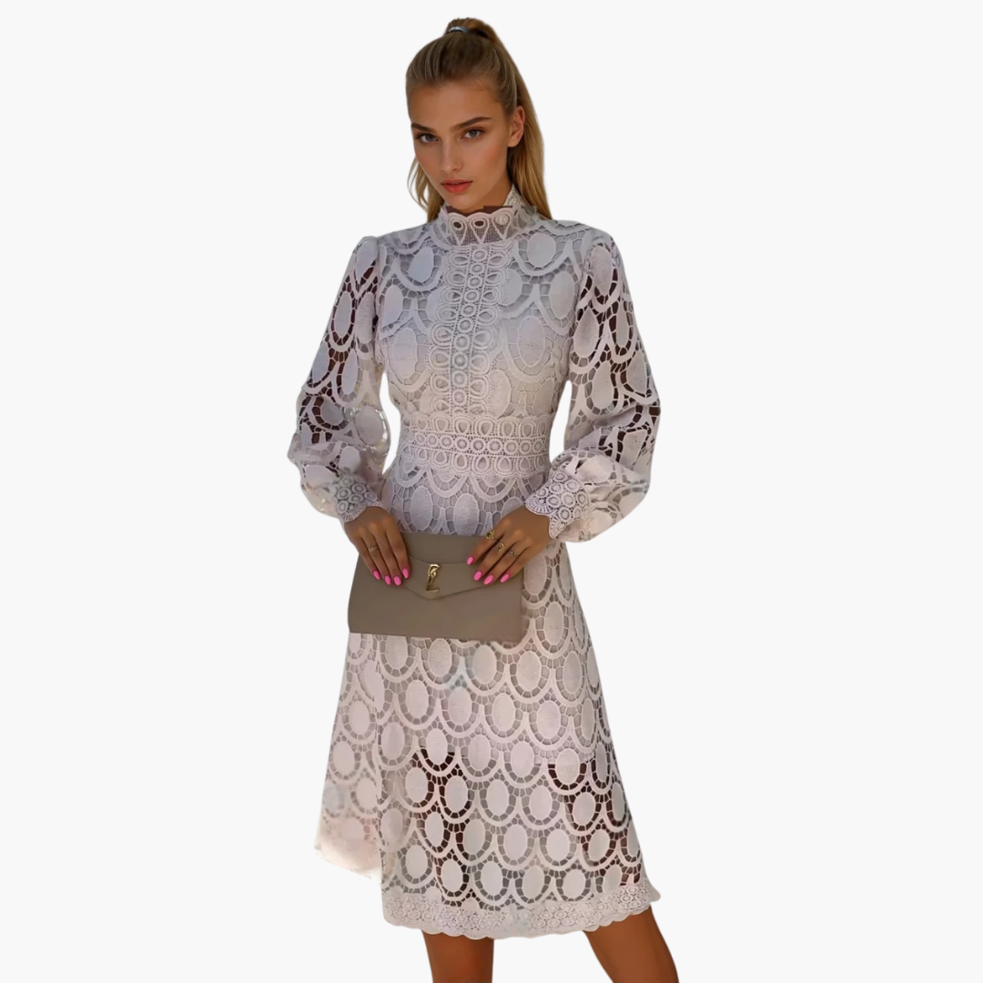 Morgan & Brooke | Multicolor Longline Patchwork Cotton-Blend Dress