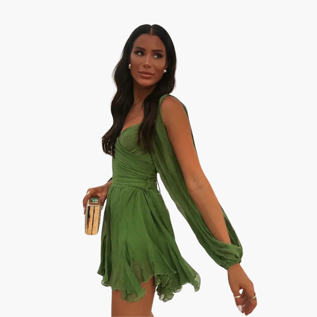 Morgan & Brooke | Balloon-Sleeve Mini Dress