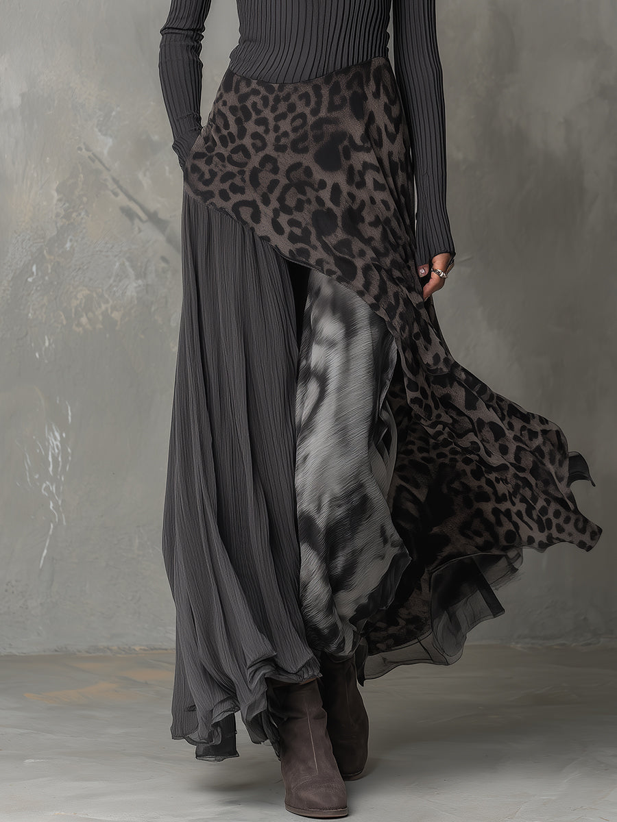 Morgan & Brooke | Leopard Print Casual Dress