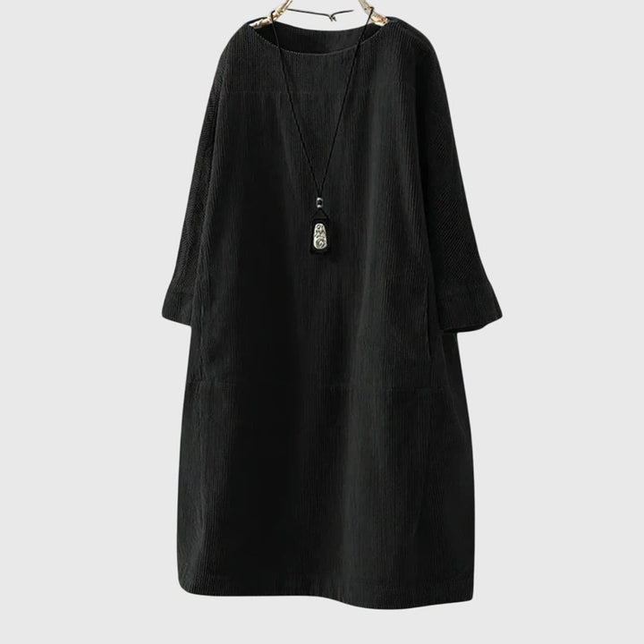 Morgan and Brooke | Relaxed Corduroy Midi Dress