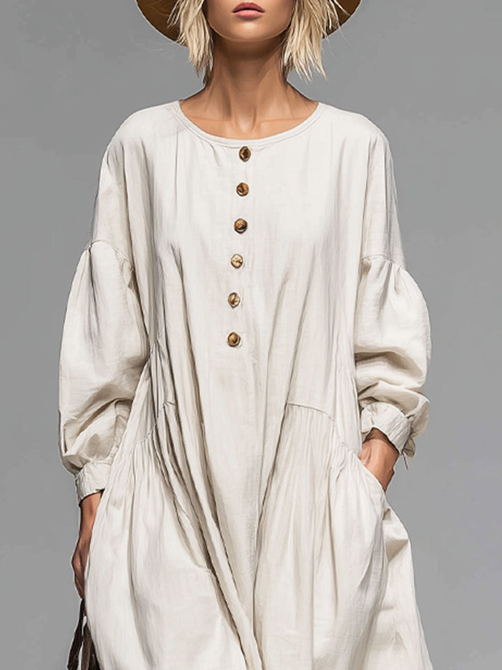 Morgan & Brooke | Cotton Button-Front Dress
