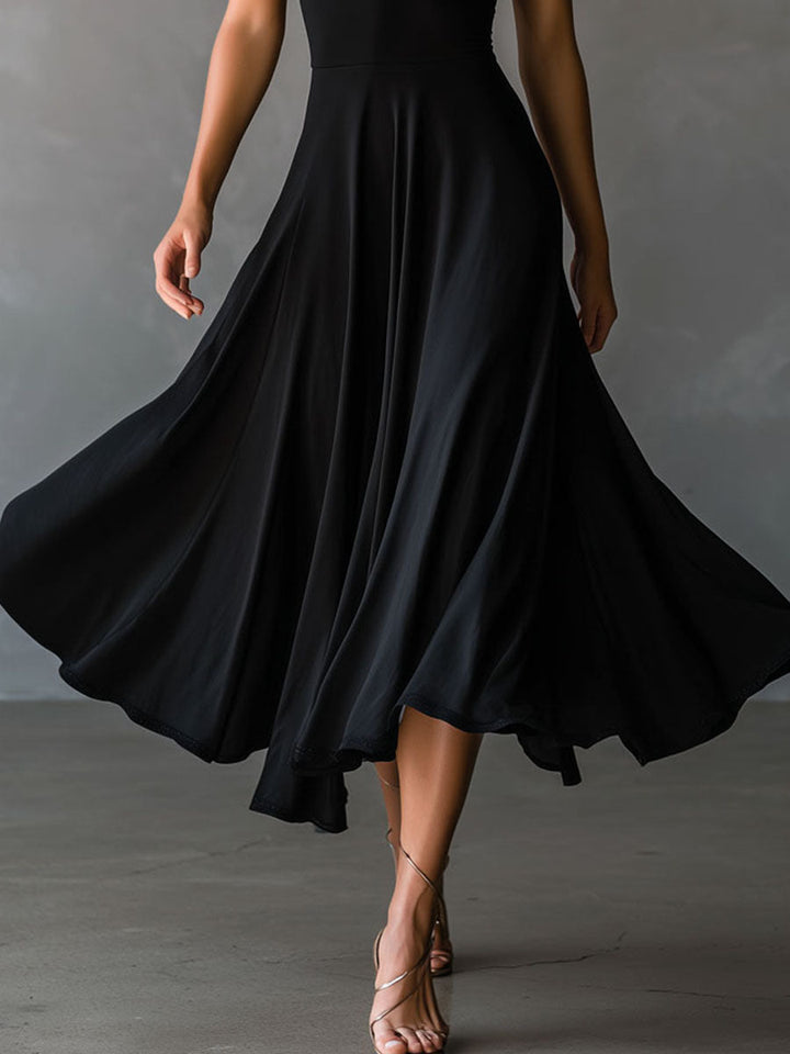 Morgan & Brooke | Black Halter Neck Evening Dress