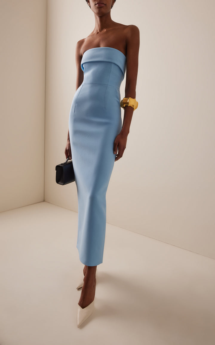 Morgan & Brooke | Bias-Cut Maxi Satin Dress
