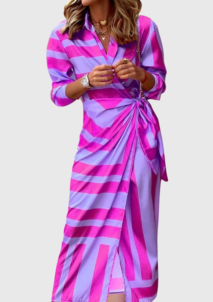 Morgan and Brooke | Everly™ | Wrap Dress with Print