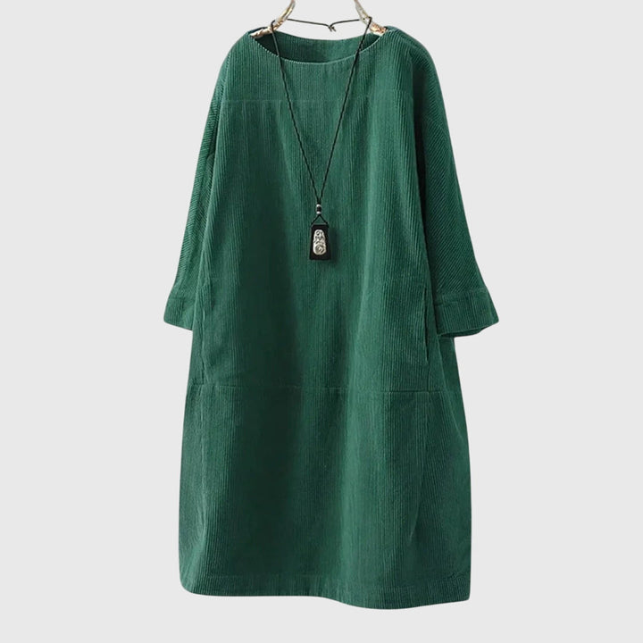 Morgan and Brooke | Relaxed Corduroy Midi Dress