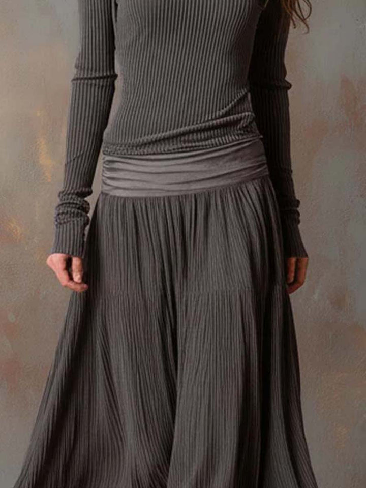 Morgan & Brooke | Charcoal Knit Dress