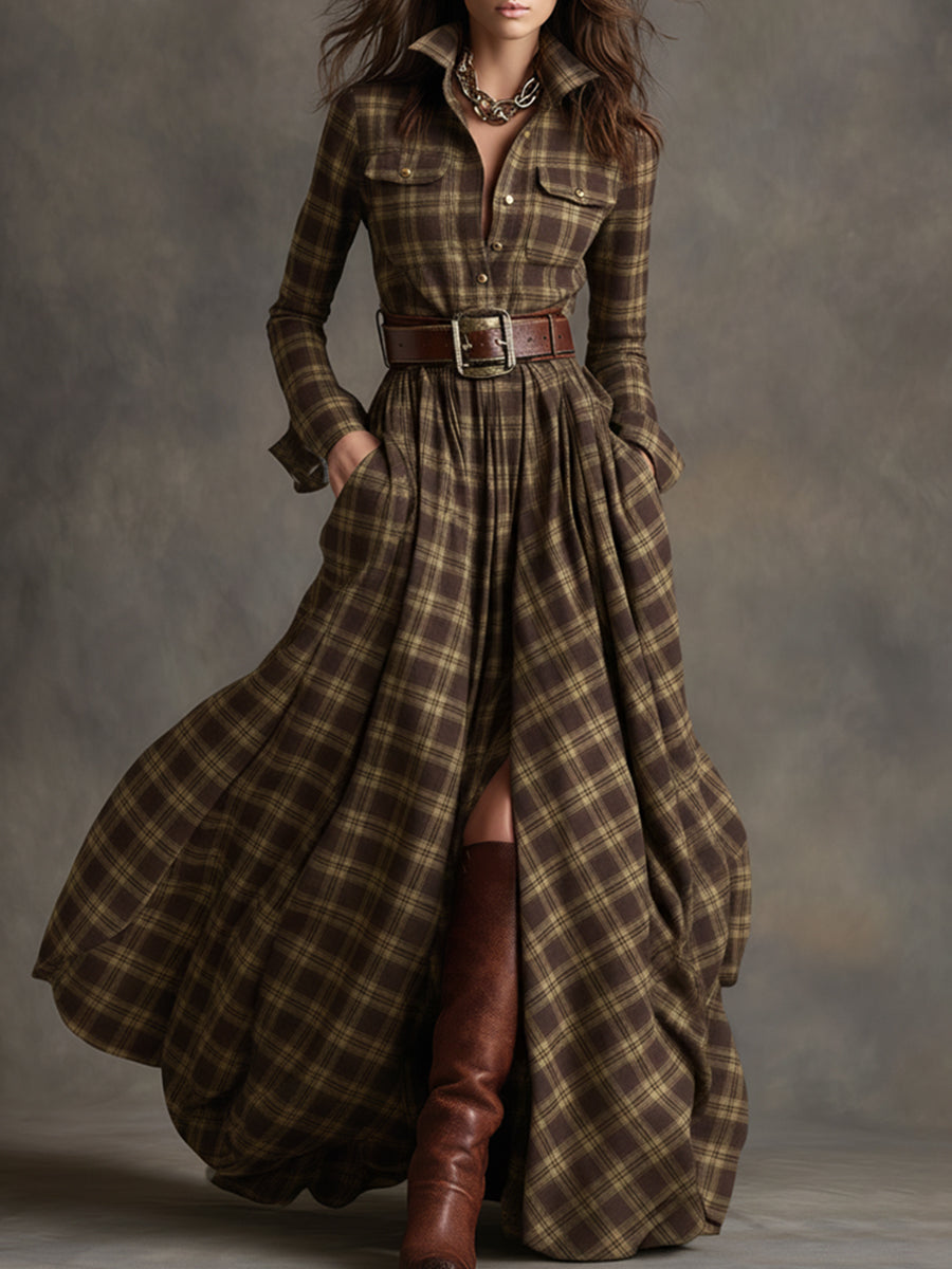 Morgan & Brooke | Brown Casual Dress