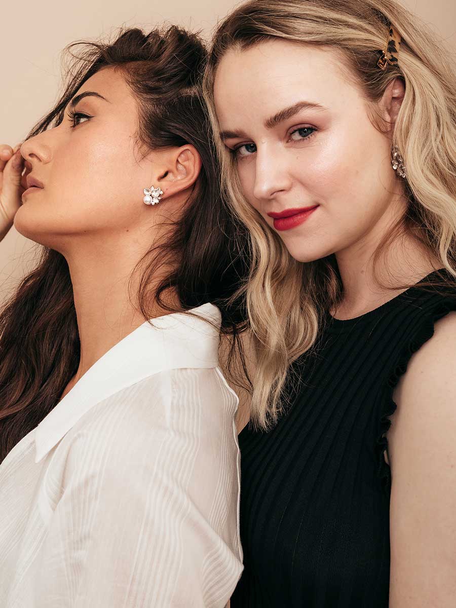 Bordeaux Gemstone Stud Earrings