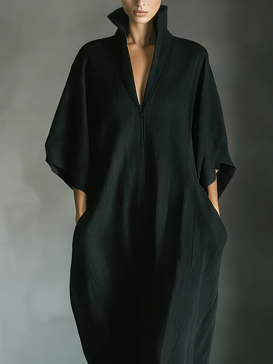 Morgan & Brooke | Black Cotton Dress