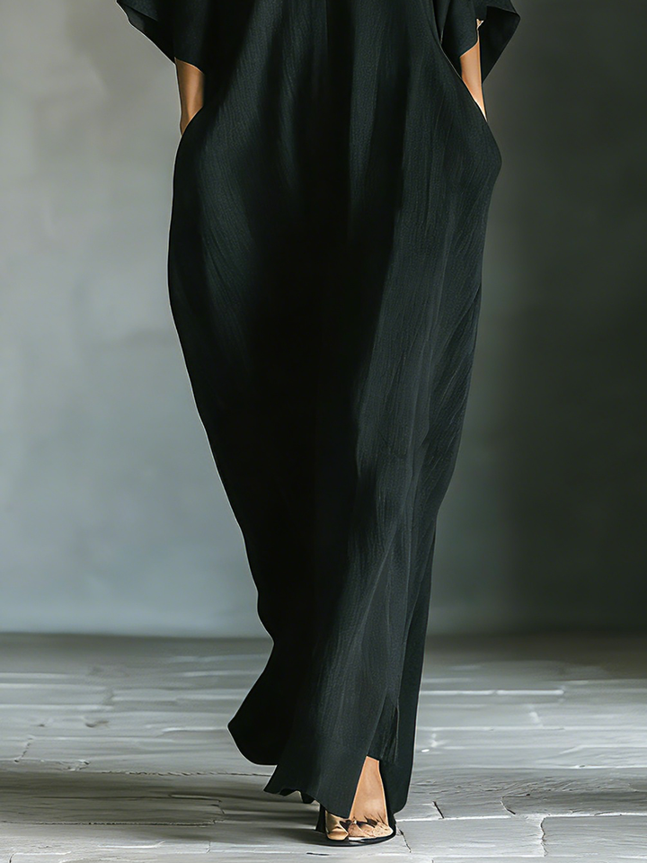 Morgan & Brooke | Black Cotton Dress