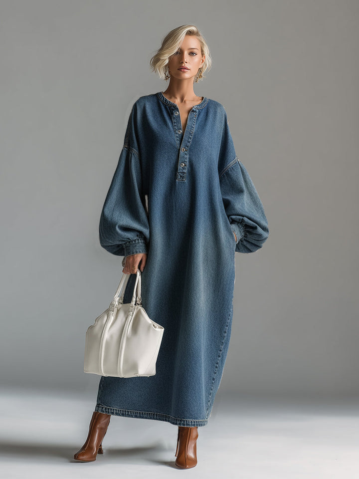 Morgan & Brooke | Blue Denim Evening Dress