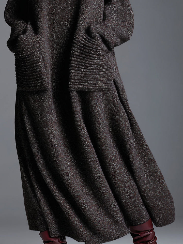 Morgan & Brooke | Brown Knit Dress