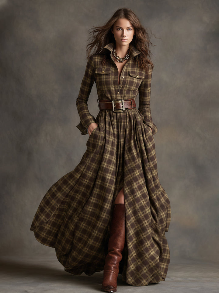Morgan & Brooke | Brown Casual Dress