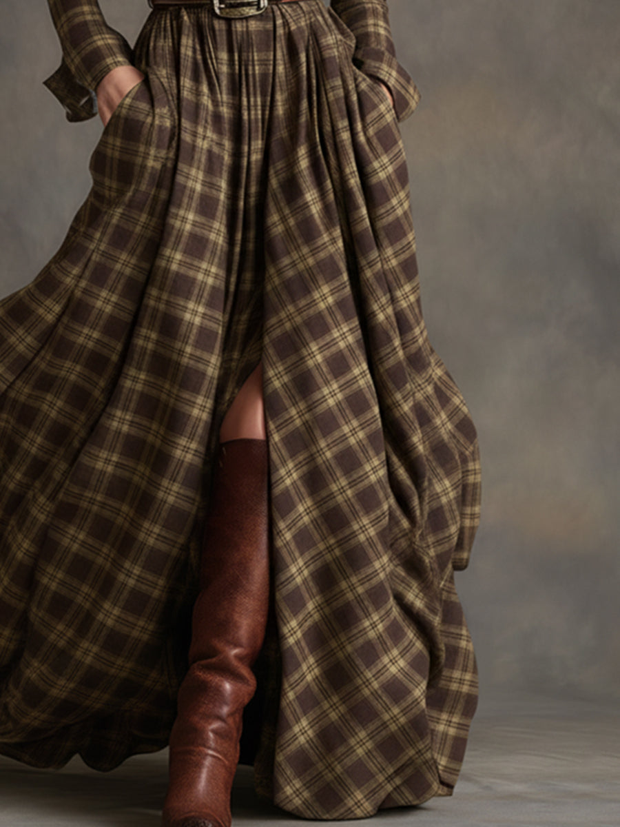 Morgan & Brooke | Brown Casual Dress