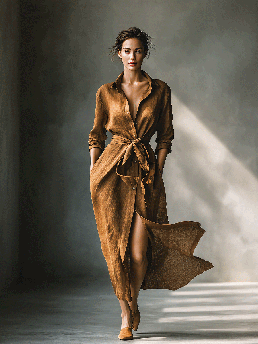 Morgan & Brooke | Brown Dress