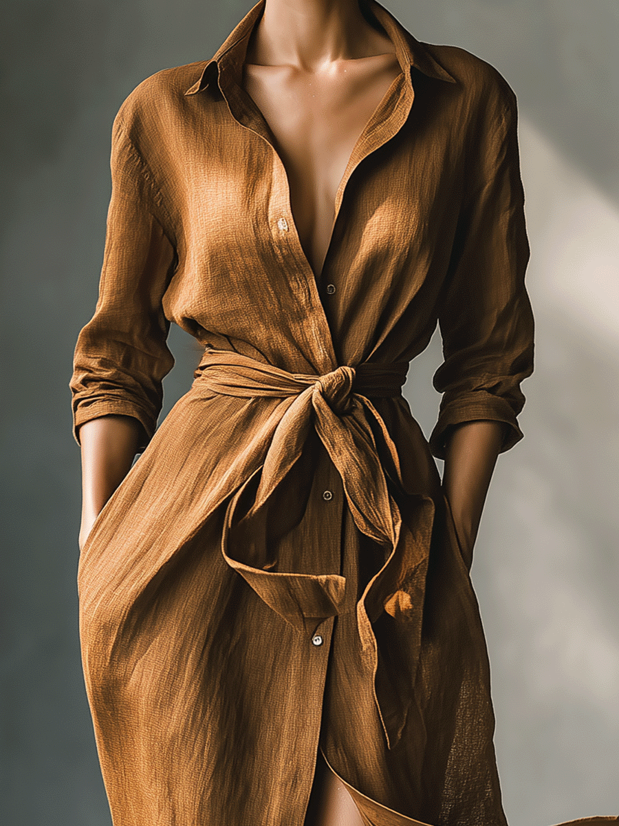 Morgan & Brooke | Brown Dress