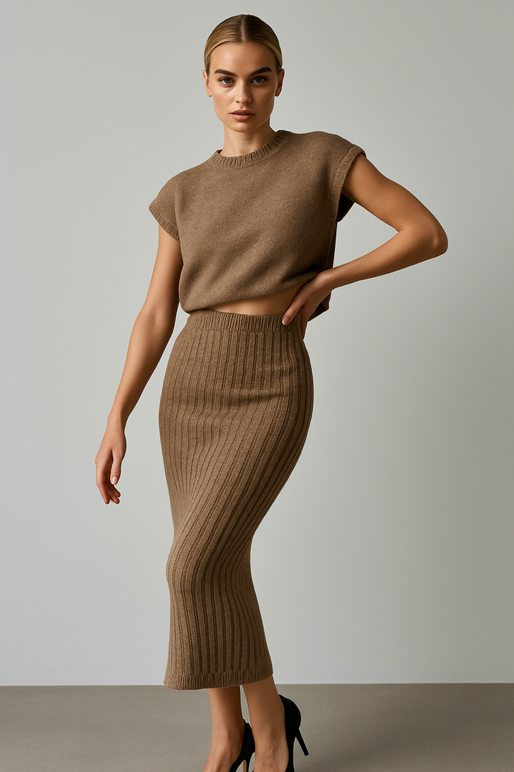 Morgan and Brooke | | Rib Sleeveless Set