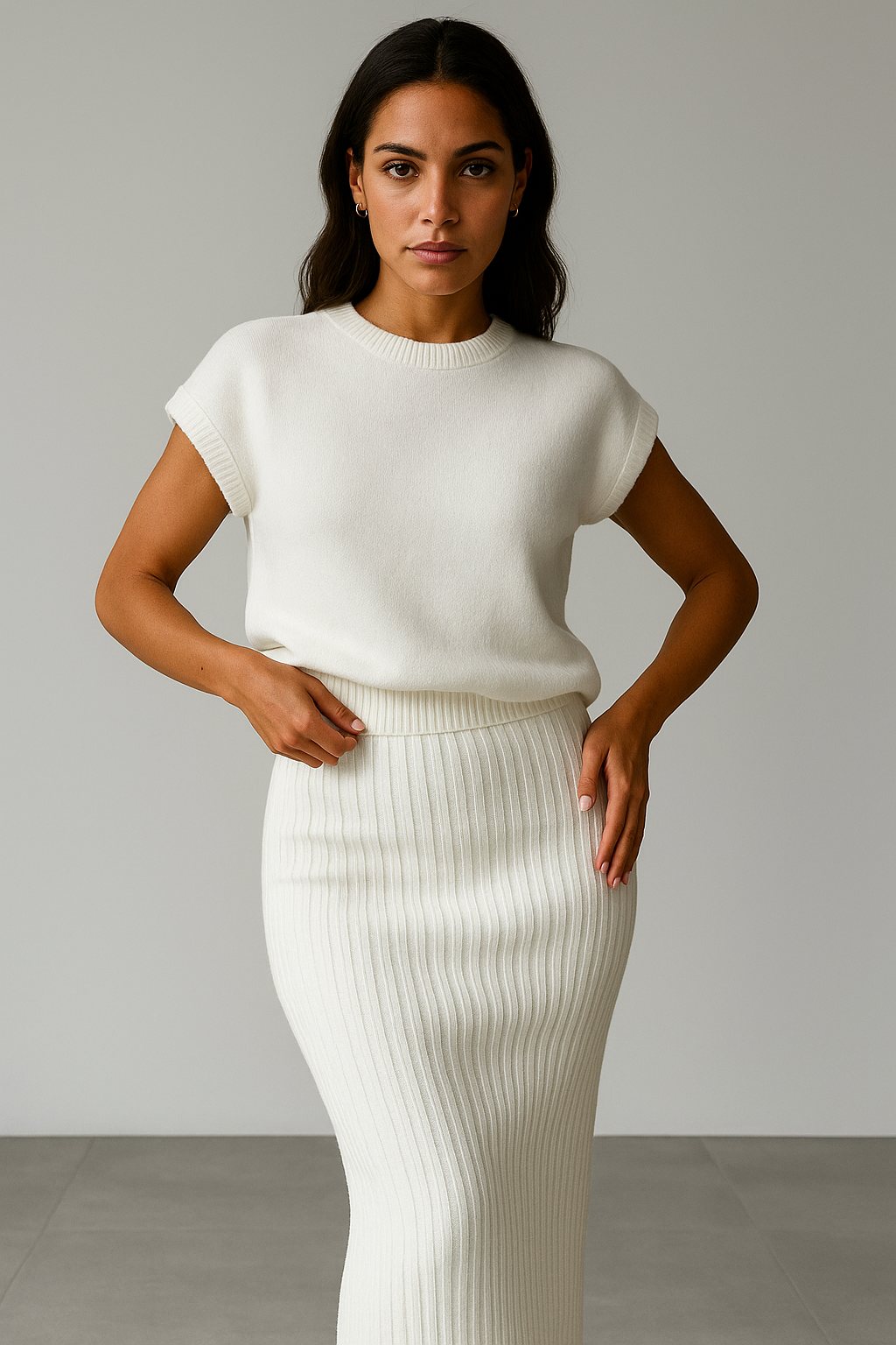 Morgan and Brooke | | Rib Sleeveless Set