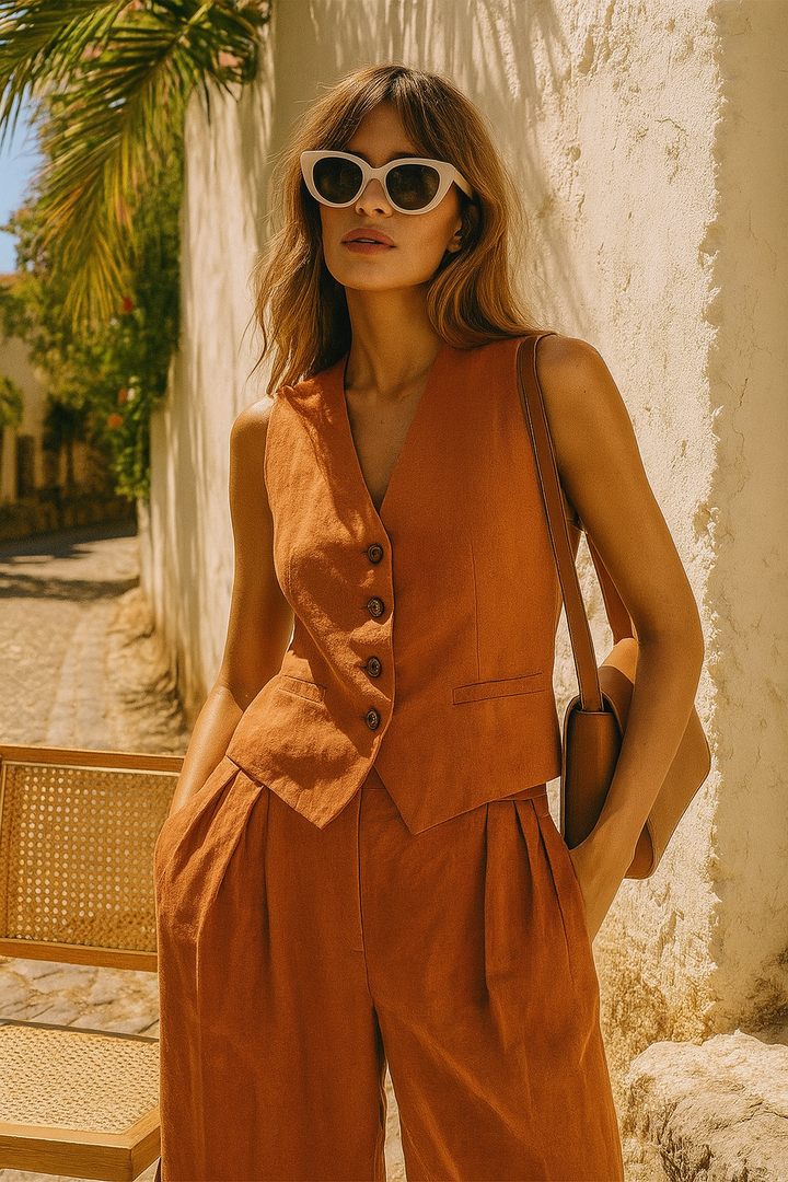 Morgan and Brooke | Marlowe Linen | Trouser Set