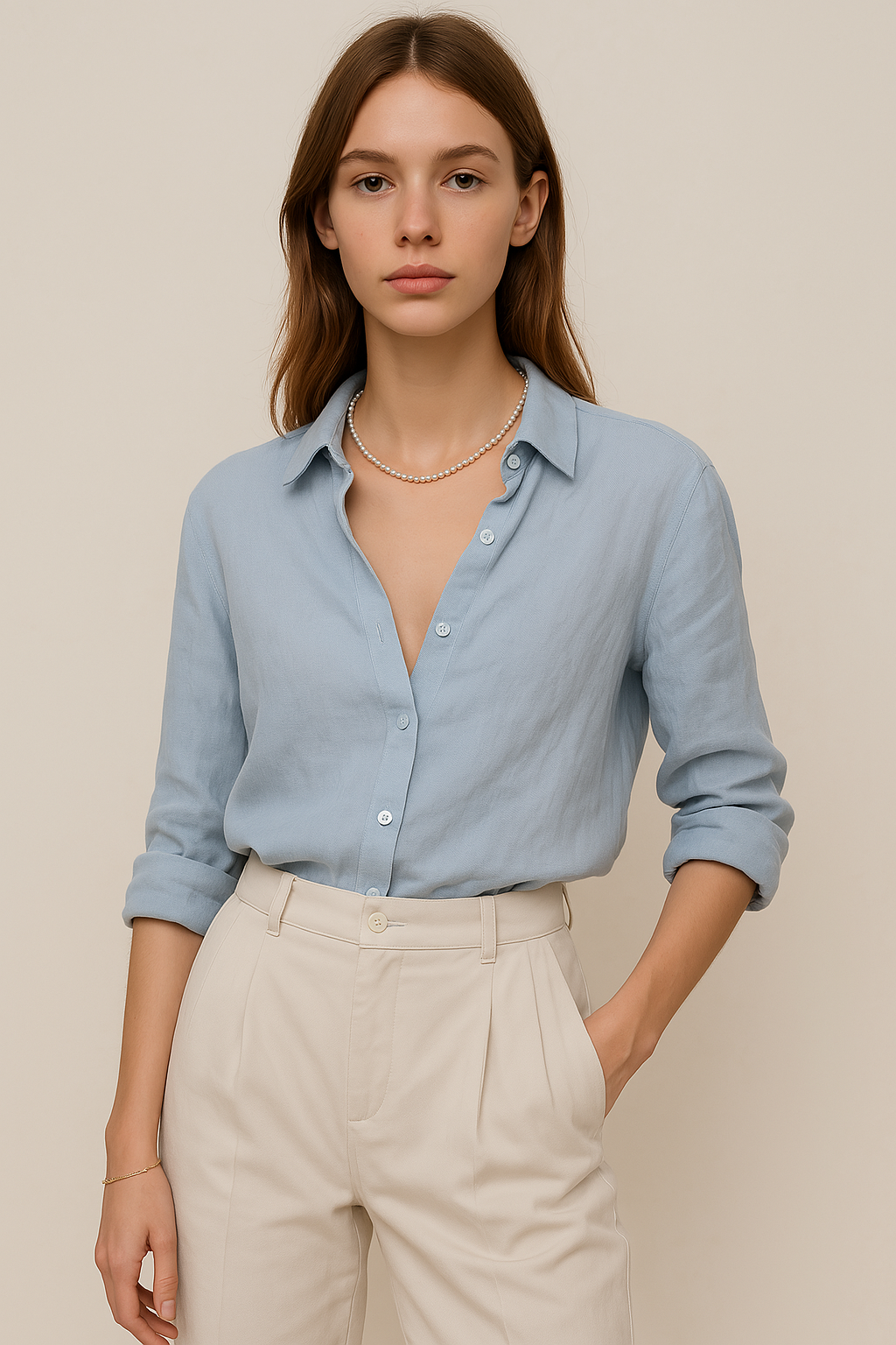 Morgan and Brooke | Linen Blouse