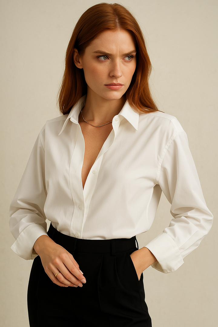 Morgan and Brooke | Blouse, 100% Organic Cotton, Classic Fit