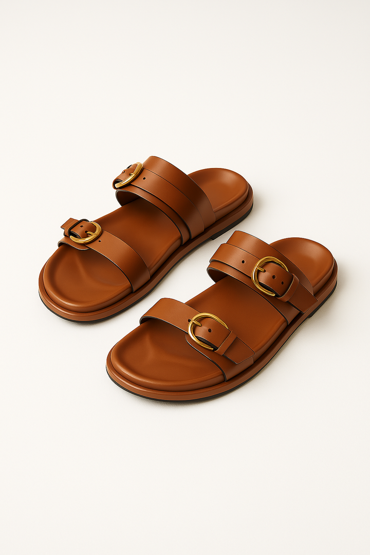 Morgan and Brooke | Leather Slides