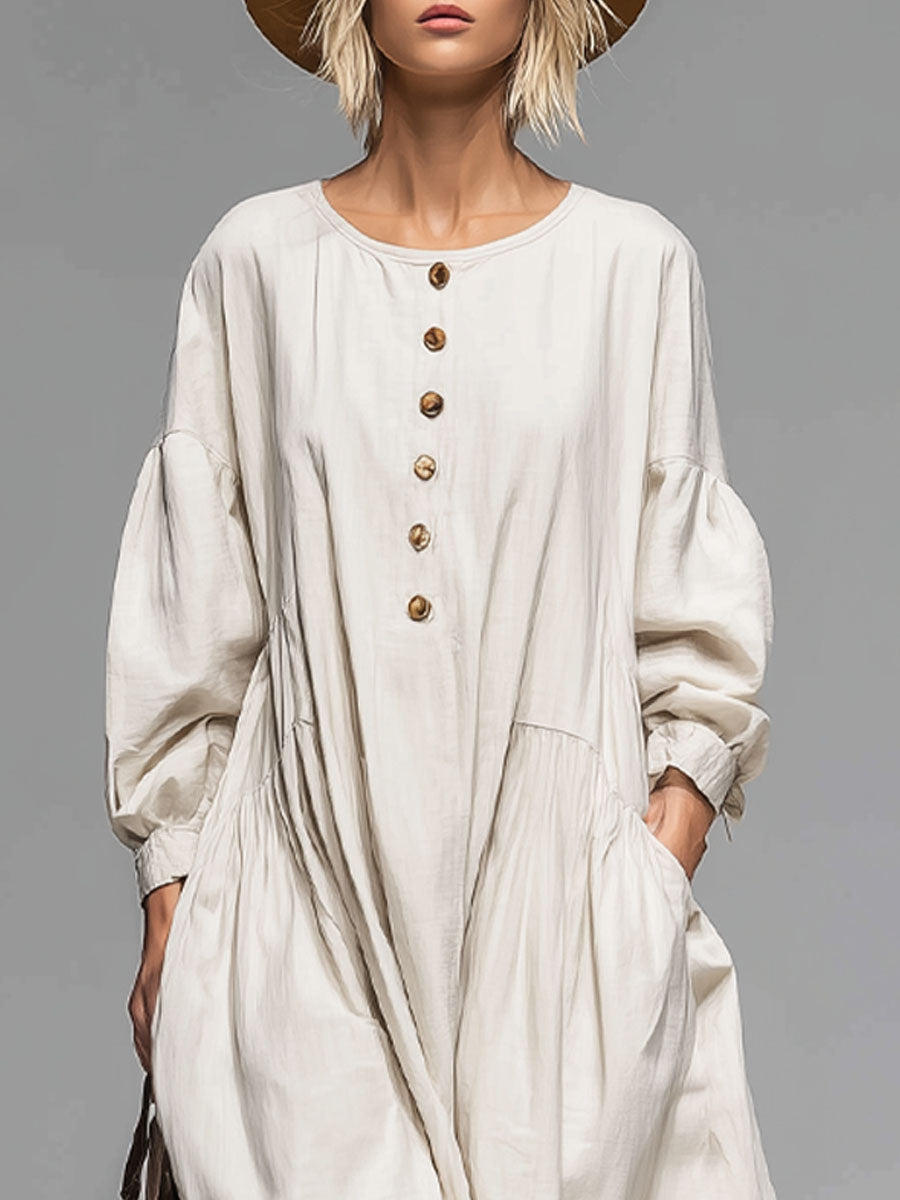Morgan & Brooke | Cotton Button-Front Dress