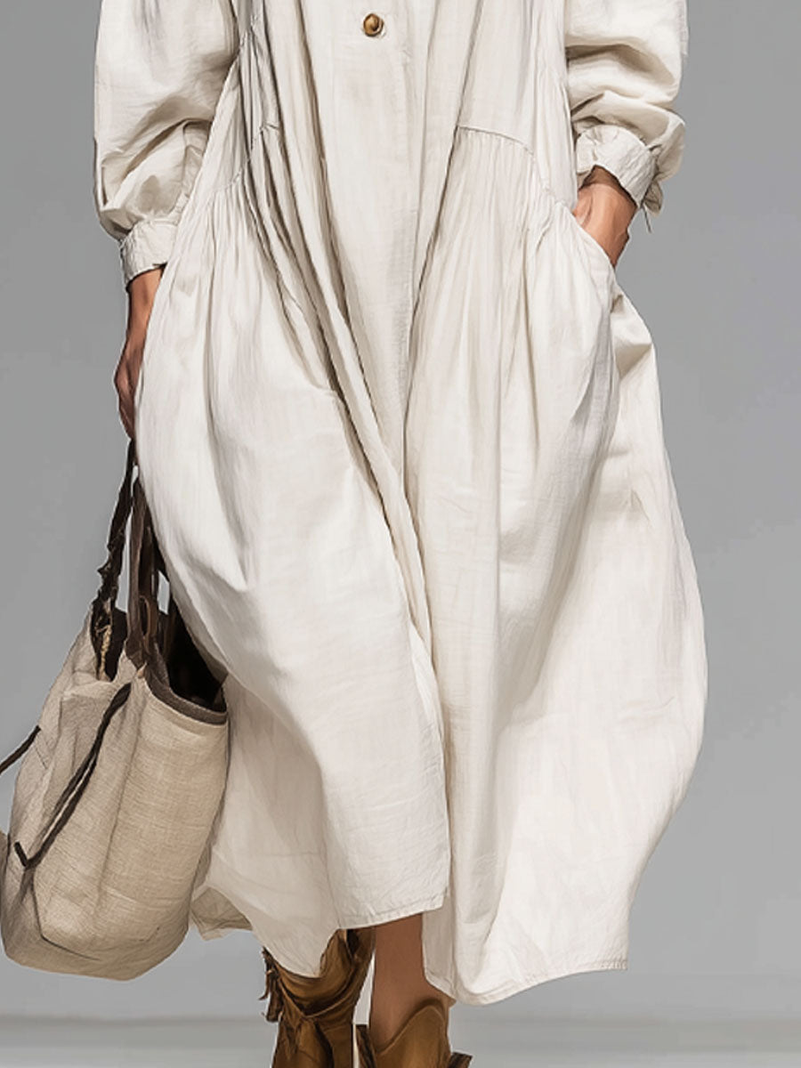 Morgan & Brooke | Cotton Button-Front Dress
