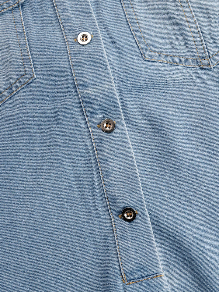Morgan & Brooke | Denim Tassel Casual Dress