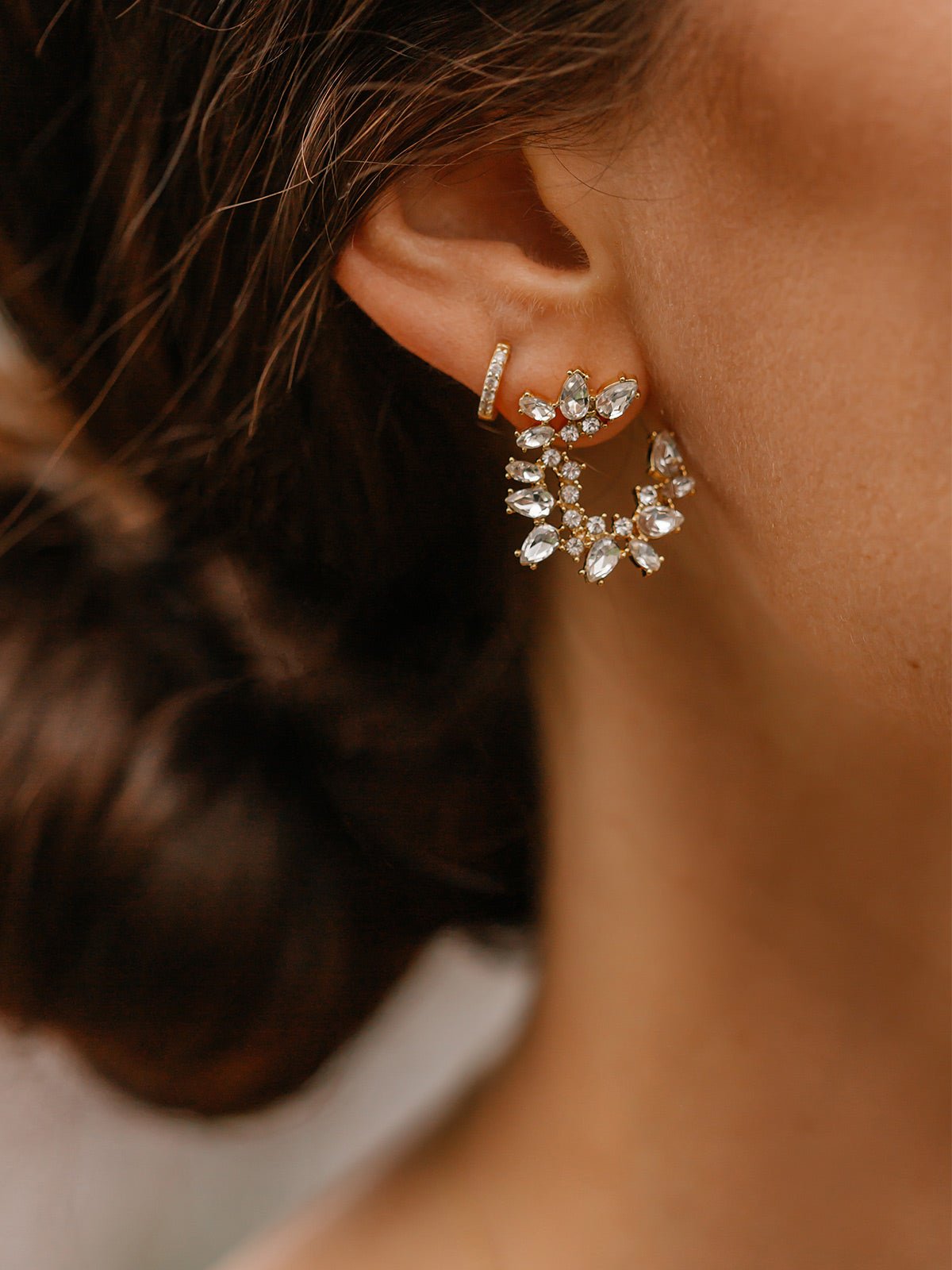 Crescent Lupe Stud Earrings