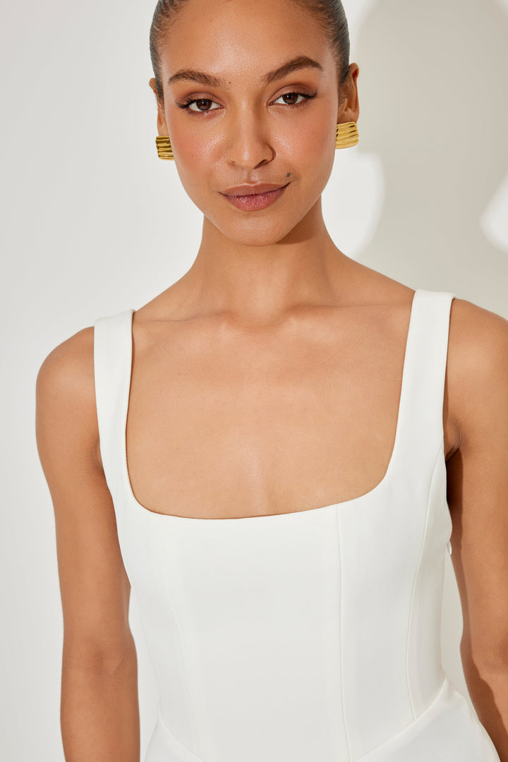 Morgan & Brooke | Flowy Midi-Length Lightweight Dress