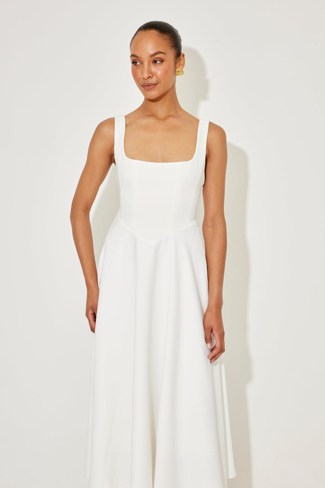 Morgan & Brooke | Flowy Midi-Length Lightweight Dress