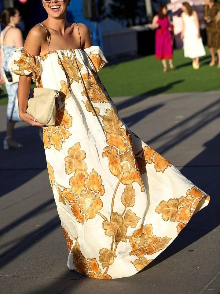 Morgan & Brooke | Floral Print Sling Dress