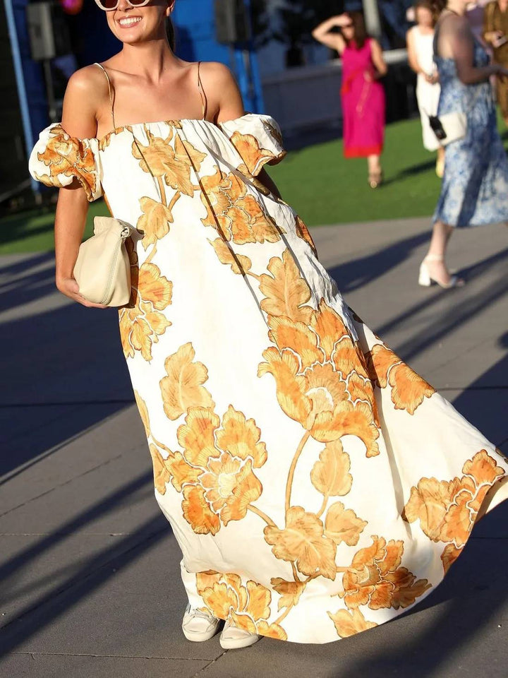 Morgan & Brooke | Floral Print Sling Dress