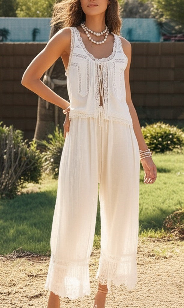 Morgan and Brooke | Lace Two-Piece Set