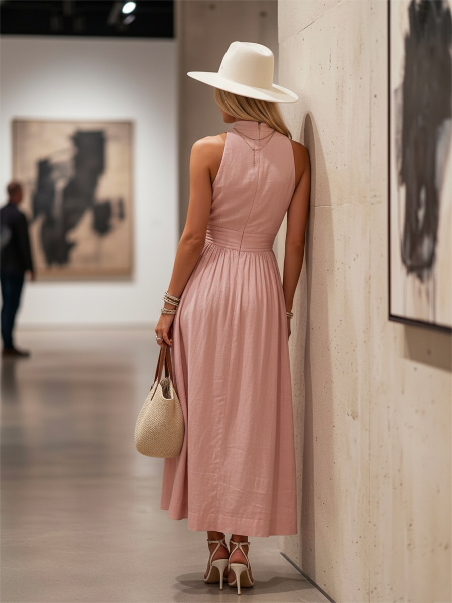 Morgan & Brooke | Bohemian West Resort Elegant Sleeveless Dress
