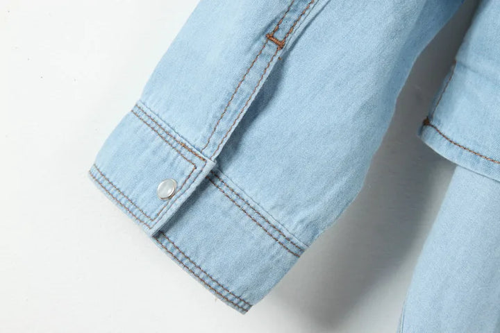 Morgan and Brooke | Denim Crop-Top