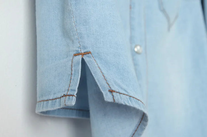 Morgan and Brooke | Denim Crop-Top