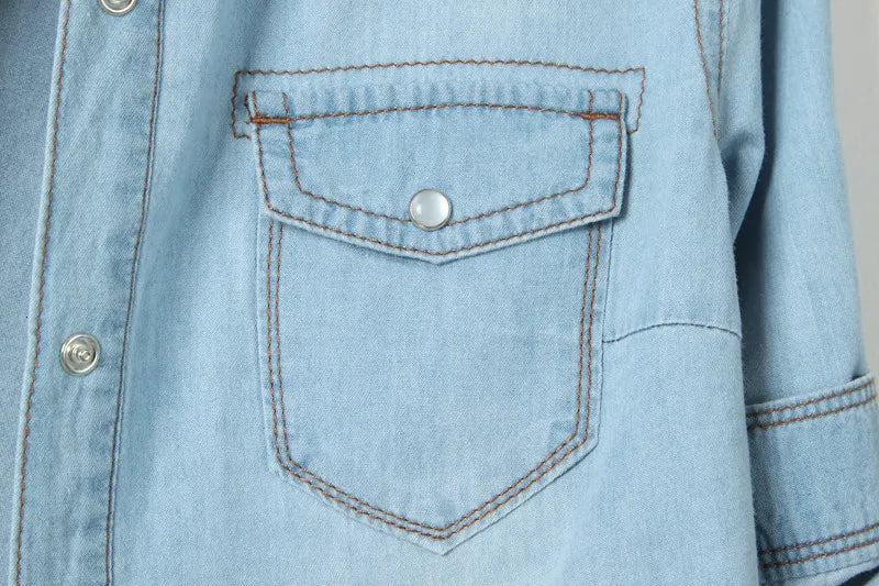 Morgan and Brooke | Denim Crop-Top